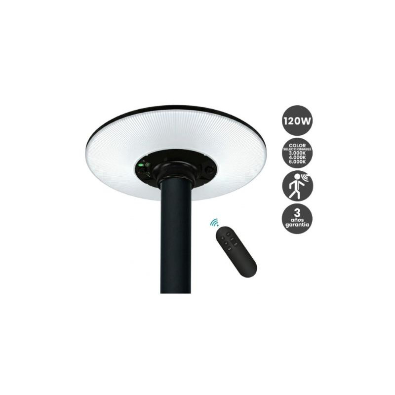 Farola LED Solar 120W SMD2835 Color Seleccionable 