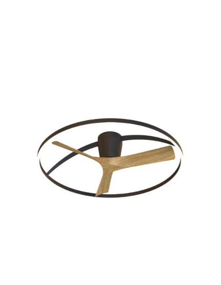  NEPAL II PLAFÓN / VENTILADOR - NEGRO-MADERA - GR