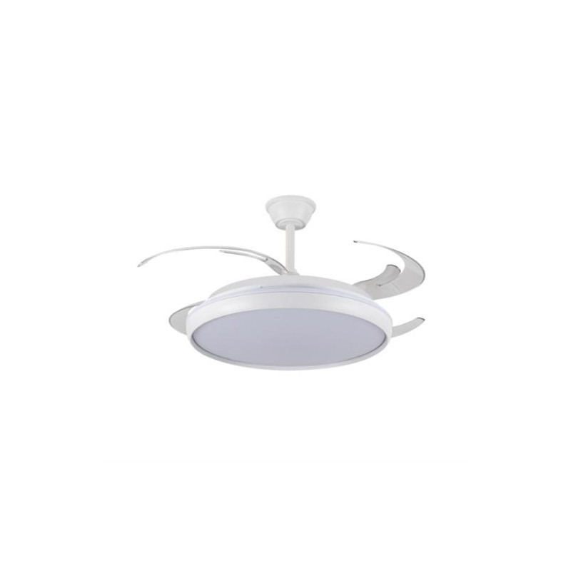 Ventilador LED aspas retráctiles Charly L 80W 8800