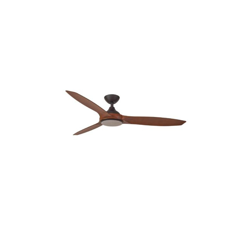 VENTILADOR NEWPORT DC NEGRO NOGAL 1430MM