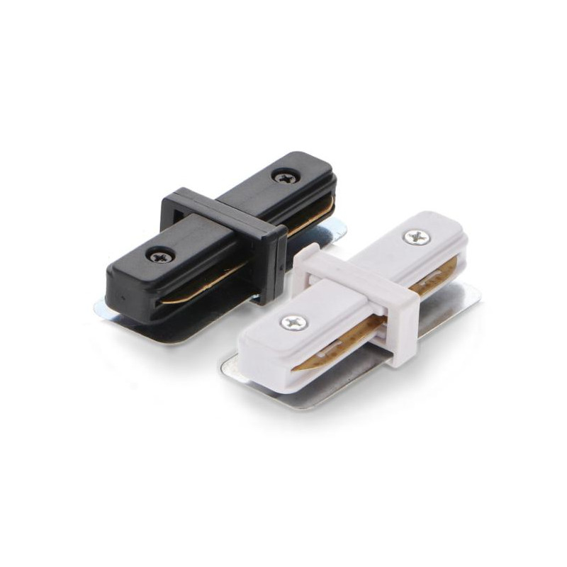Conector I Reforzado Para Carril Monofásico NEGRO