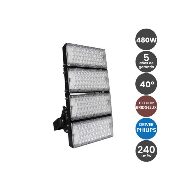 Proyector LED 480W Chip Bridgelux 240Lm/W - Driver