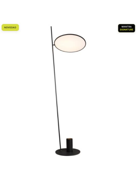 Zenith pie de salon led 20w 2700k  1/2 metal bas
