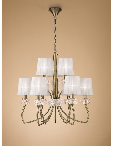 LOEWE CUERO * LAMPARA 6+3L