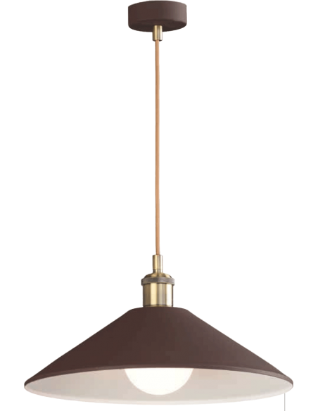 COLGANTE METAL CUERO OXIDO