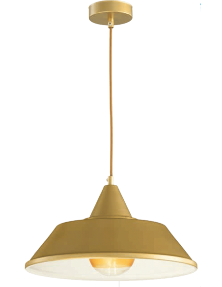 COLGANTE METAL ORO MATE