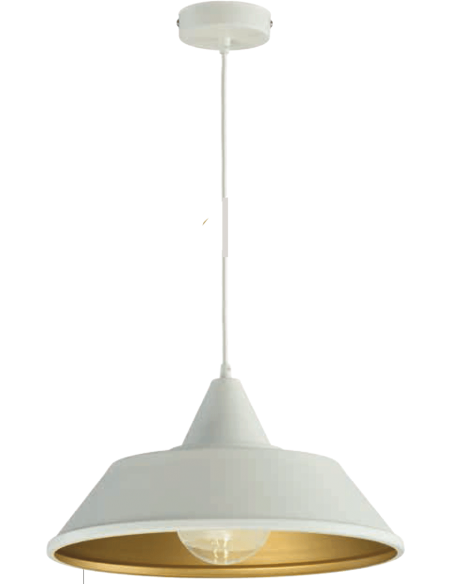 COLGANTE METAL BLANCO ORO