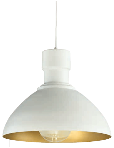 COLGANTE METAL BLANCO ORO