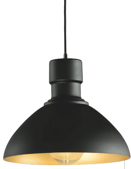 COLGANTE METAL NEGRO ORO