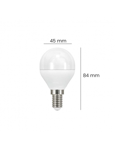 BOMBILLA LED 6W E14 G45 CHIP OSRAM 3000K