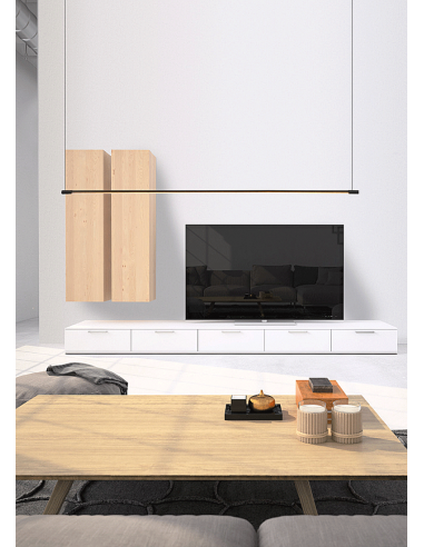 ELIA LAMPARA COLGANTE 14W NEGRA