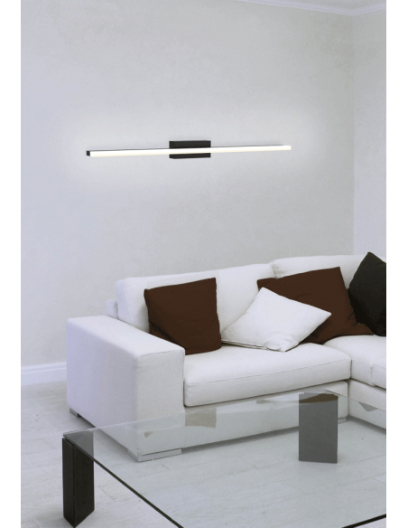 LINEAR APLIQUE 20W NEGRA 80CM