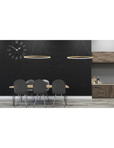 OSLO APLIQUE CIRCULAR 14W NEGRO 3000ºK