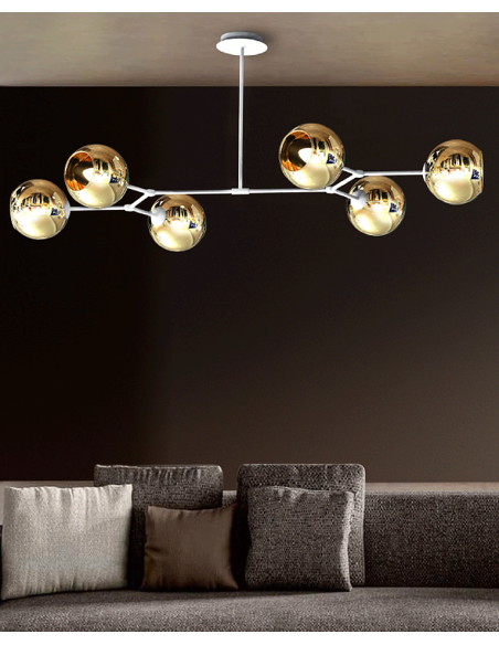 SARA LAMPARA 6 LUCES E14...