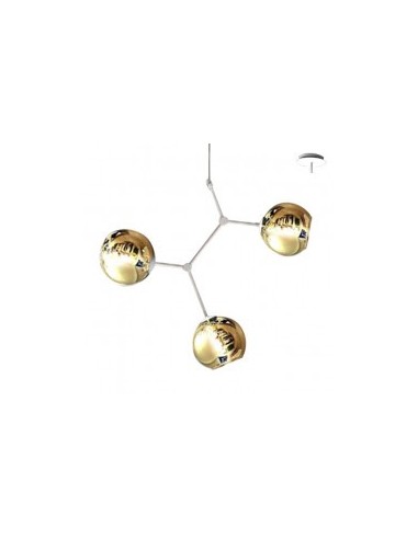 SARA LAMPARA 3 LUCES E14 CROMO +...