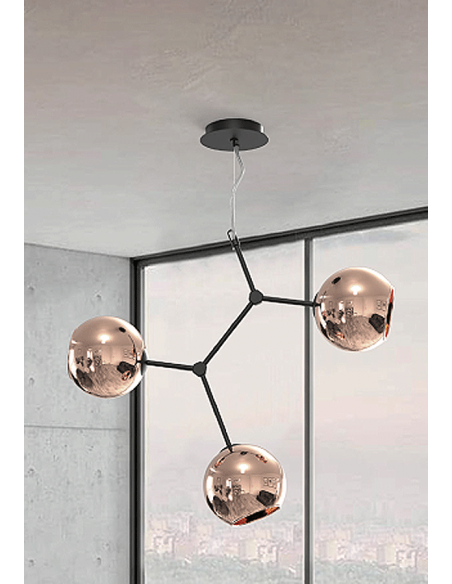 SARA LAMPARA 3 LUCES E14... 2