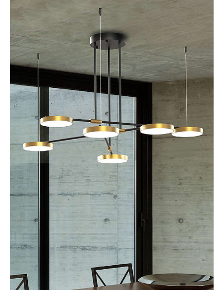 ADAM LAMPARA DISEÑO 6 LUCES...