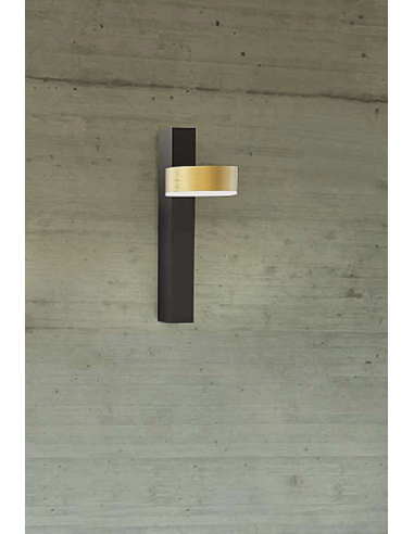 ADAM APLIQUE 1 LUX 7W NEGRO ORO