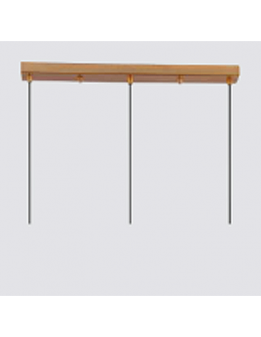CAMILLA COLGANTE LINEAL 3 LUCES COBRE