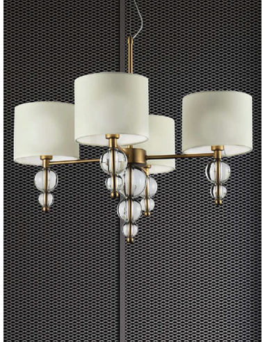 GIOCONDA LAMPARA 5 LUCES MEDALLA