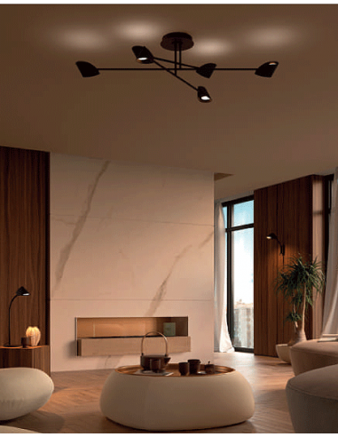 CAPUCCINA PLAFON DISEÑO MEDIANO 45W...