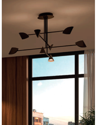 CAPUCCINA LAMPARA DISEÑO 45W NEGRO...