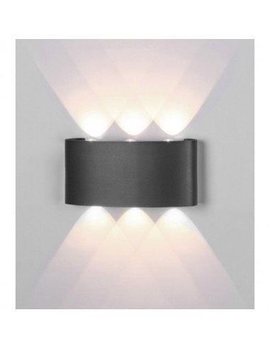 ARCS * APLIQUE EXTERIOR LED 6*1W...