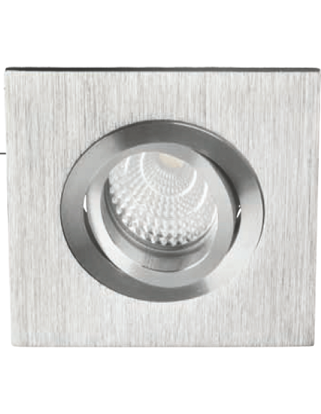 EMPOTRABLE GU10 CUAD. ALUM....