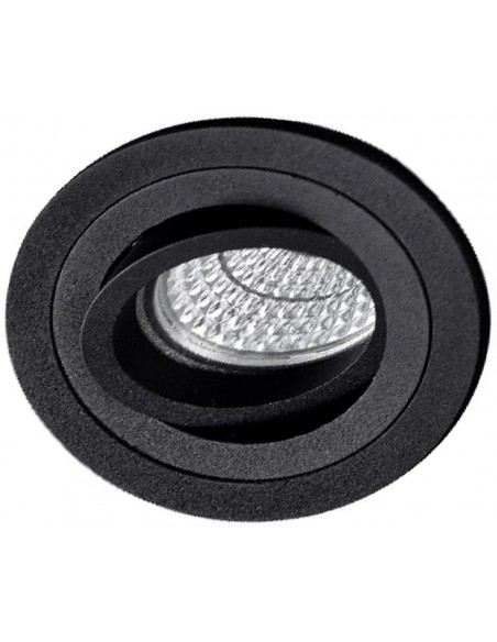 EMPOTRABLE NEGRO REDONDO CORTE 75mm