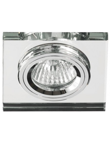 EMPOTRABLE CUADRADO CRISTAL TRANSPARENTE