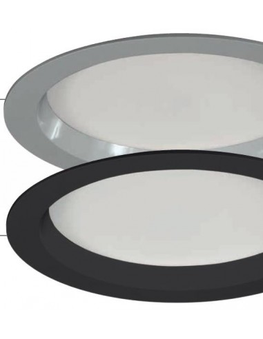 DOWNLIGHT 18W REDONDO NEGRO 6000º