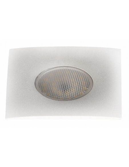 EMPOTRABLE CUADUADRADO ALUMINIO MECANIZADO BLANCO