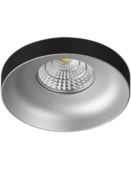 EMPOTRABLE REDONDO GU10 NEGRO PLATA