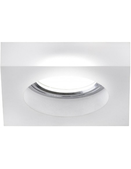 EMPOTRABLE METACRILATO CUADRADO SATINADO GU10