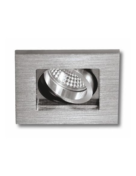 MINICARDAN CUADRADO 1 LUZ ALUMINIO GU10 CORTE 88mm