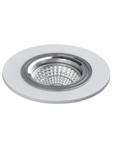 EMPOTRABLE REDONDO BLANCO CROMO CORTE 65mm