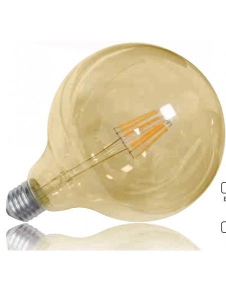 GLOBO AMBAR 6W  E27  95x135mm