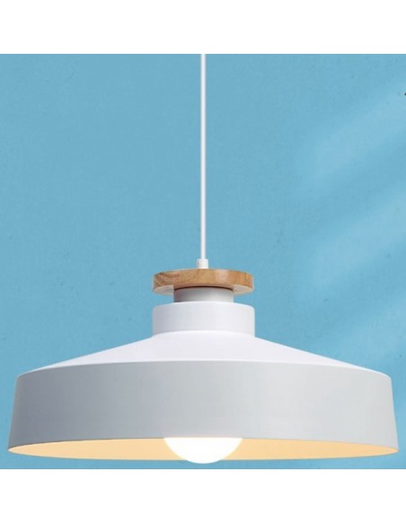 CHALON 1L ALUMINIO BLANCO MADERA 40x18cm