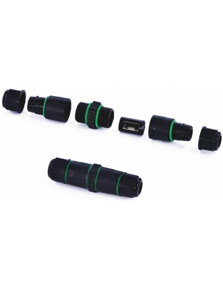 CONECTOR IP65 EXTERIOR NEGRO