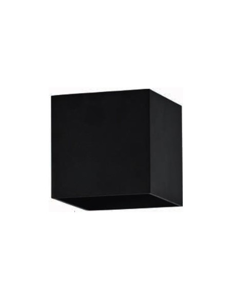 APLIQUE PARED CUBO NEGRO G9 LED 3000K BOMBILLA INC