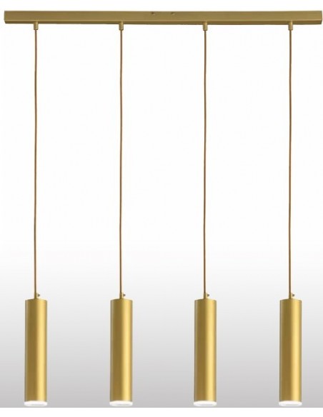 COLGANTE BASE 5 AGUJ   CILINDROS ORO 5LxGU10   