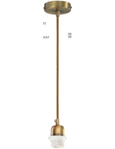 PENDEL CUERO PARA PANTALLA CORDON CUERO