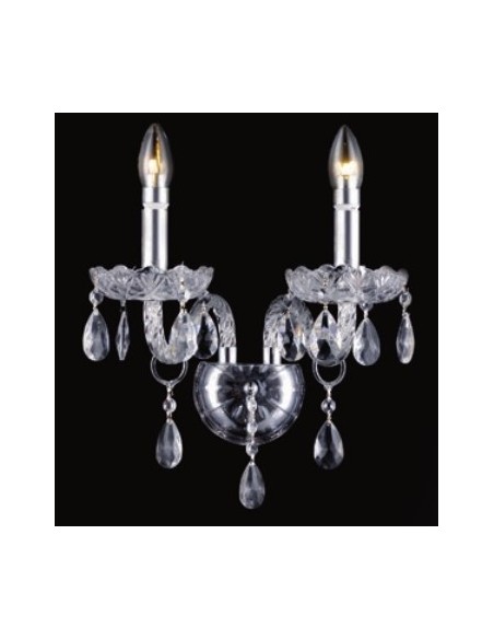 KRAKOW APLIQUE 2 LUCES CROMO