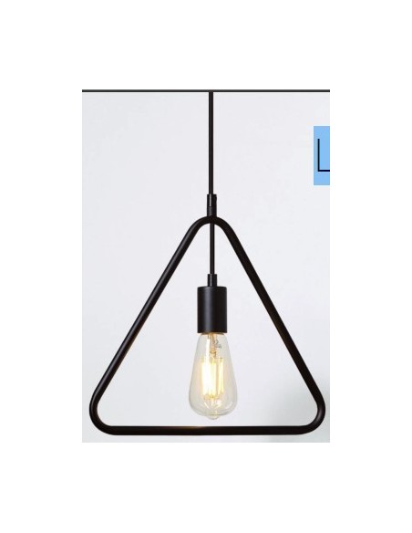 LARISA COLGANTE E27 METAL NEGRO MATE 