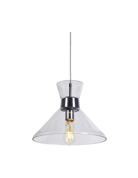 COLGANTE 1 LUZ PARMA CRISTAL CROMO 33 5cmx26cm