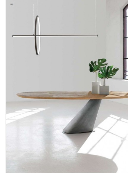 RING/B LAMPARA EN SUSPENSION BLANCA