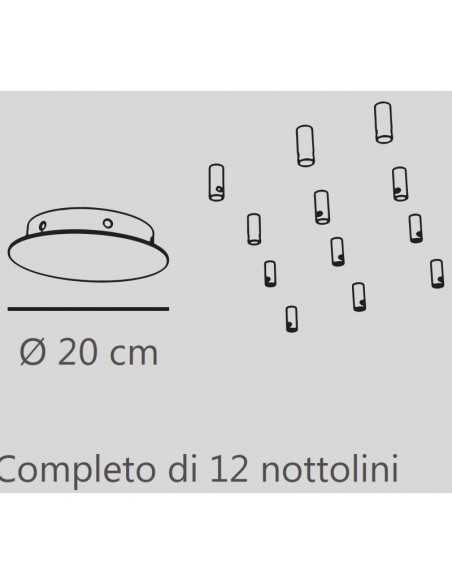BASE 12R REDONDA NEGRA Ø20   ALTURA 2 5CM