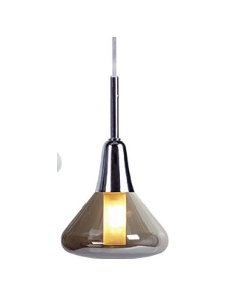 TRENTO TULIPA 1 G9 CRISTAL FUME 12cmx8 5cm