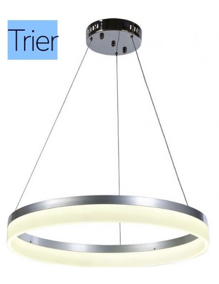 TRIER SUSPENSION 30W REGULABLE ALUMINIO BLANC 50cm