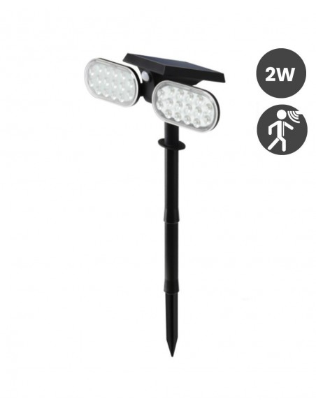 BALIZA SOLAR 2 LUCES COLOR...